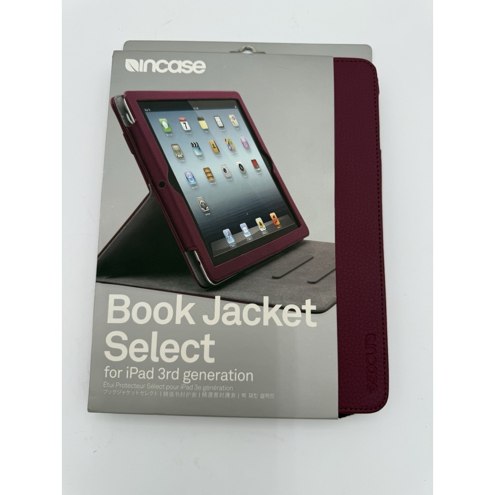 Gen 3 iPad And IPad ‎ Book Jacket Cranberry Incase, NEW